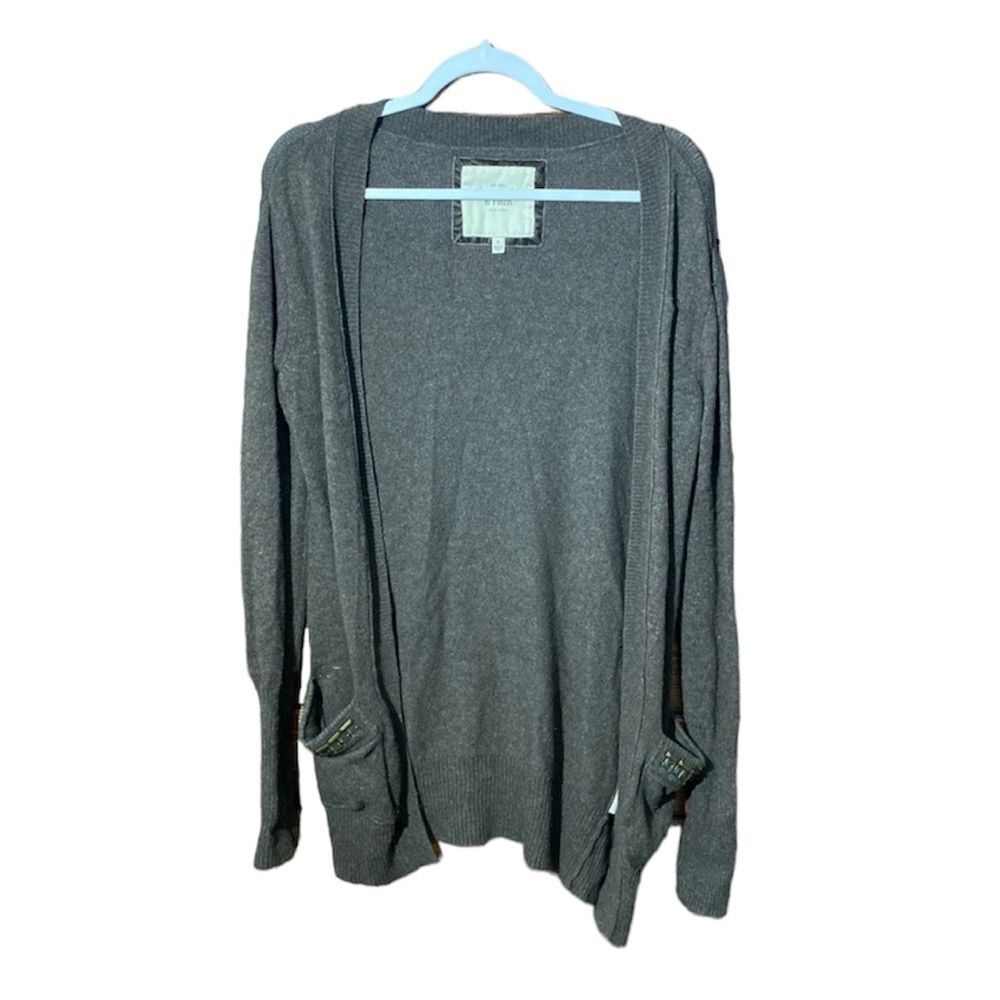 Abercrombie and Fitch Dark Brown Wool/Rabbit Hair Blend Cardigan Women's Size S